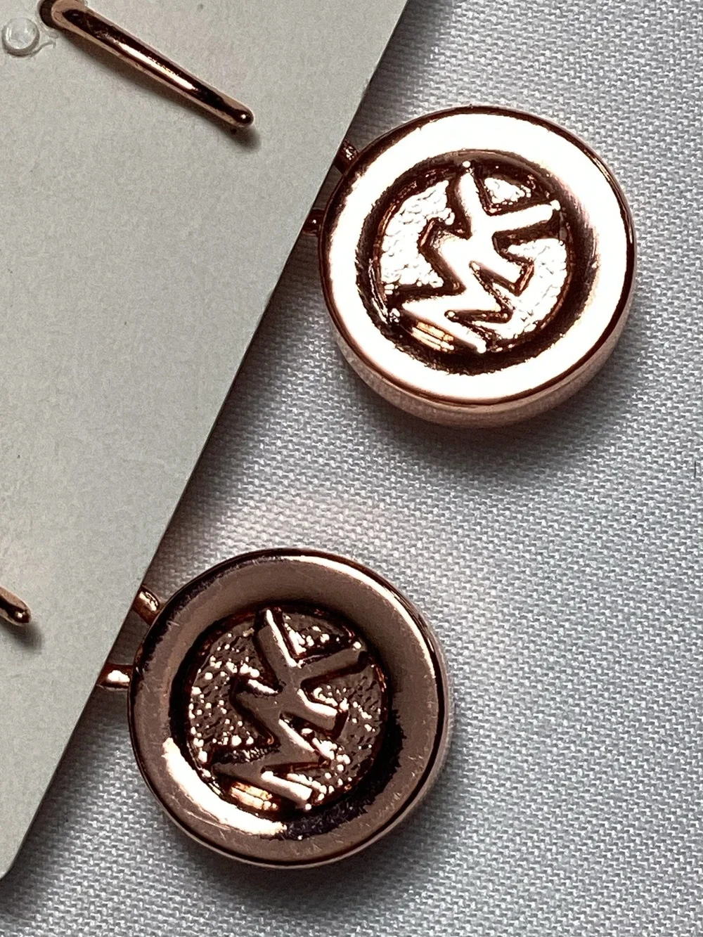 Michael Kors Brilliance Rose Gold Crystal Drop Earrings NWT w/MK Velvet Dust Bag